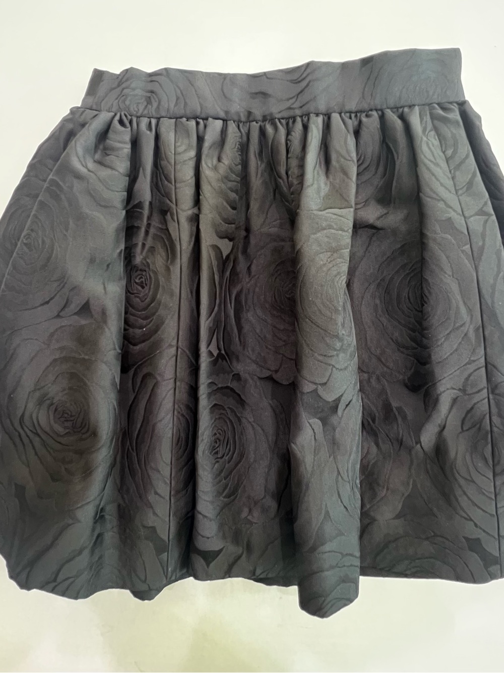 Kate Spade Skirt The Rules Black Rose Jacquard Cupcake Skirt Size 6